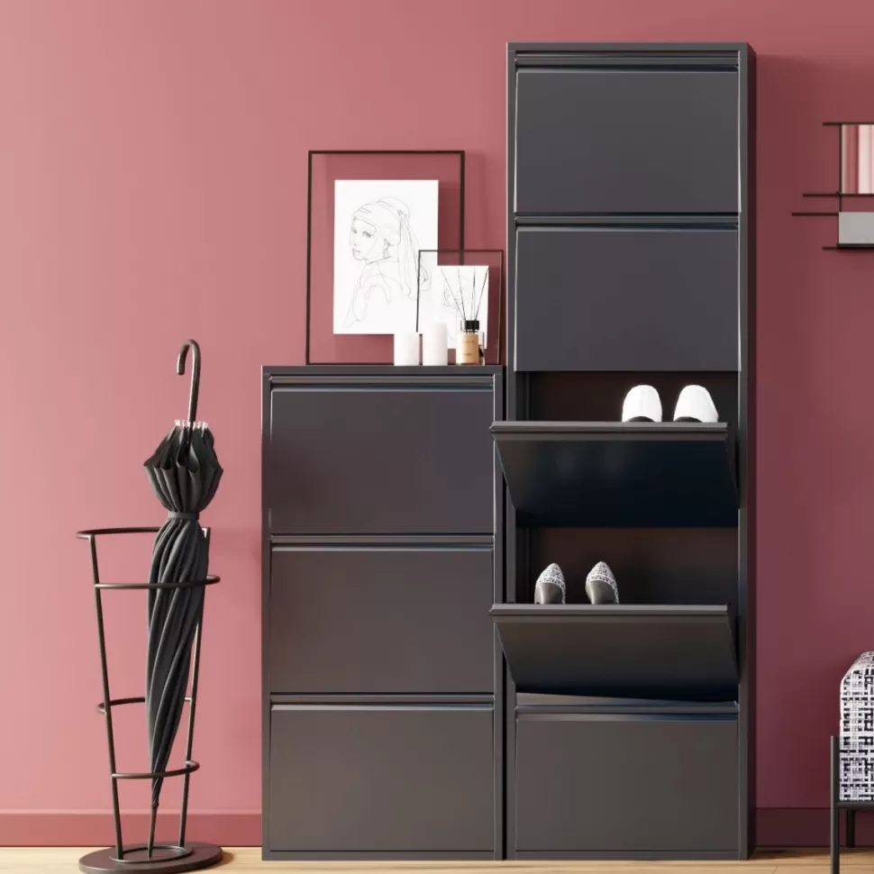 Szafki Na Buty-KARE Design Szafka Na Buty Caruso 50x170 Cm Antracytowa