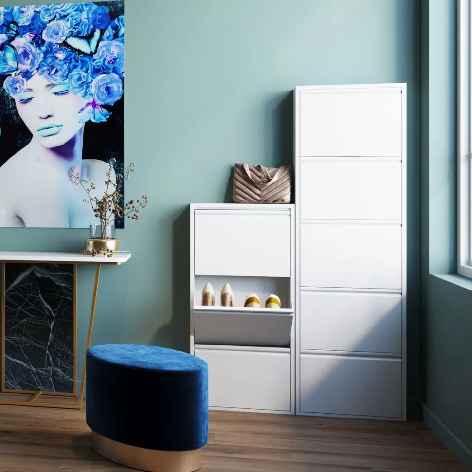 Szafki Na Buty-KARE Design Szafka Na Buty Caruso 50x170 Cm Biała