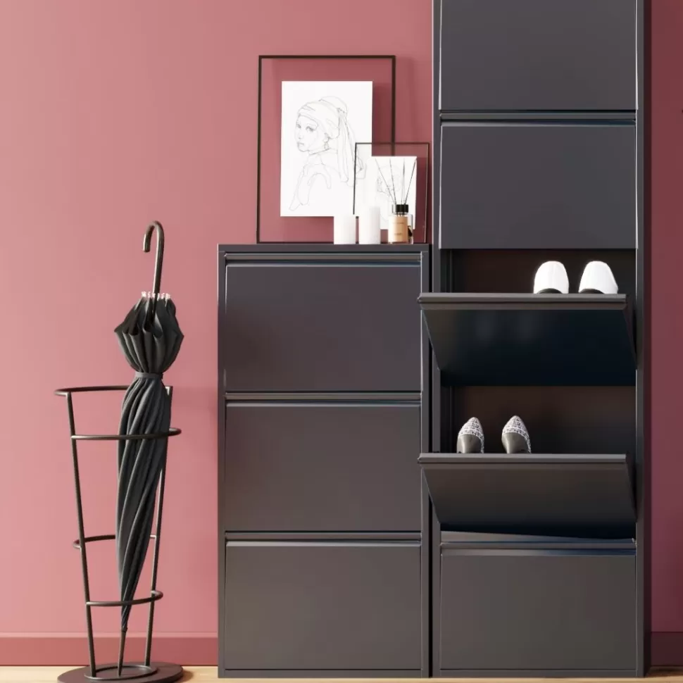 Szafki Na Buty-KARE Design Szafka Na Buty Caruso MO 50x103 Cm Antracytowa