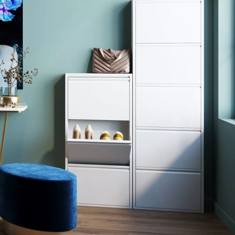 Szafki Na Buty-KARE Design Szafka Na Buty Caruso MO 50x103 Cm Biała