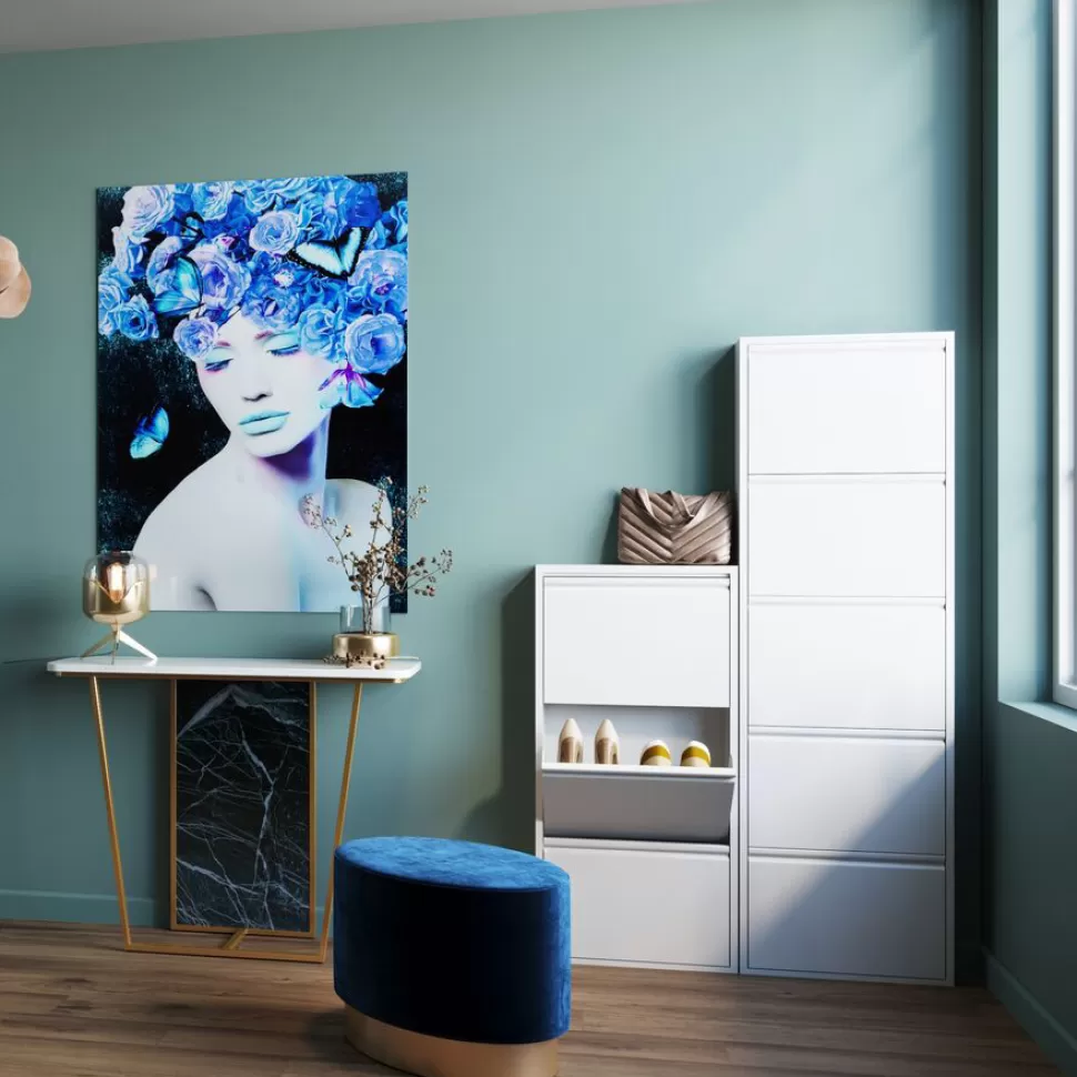 Szafki Na Buty-KARE Design Szafka Na Buty Caruso MO 50x170 Cm Biała