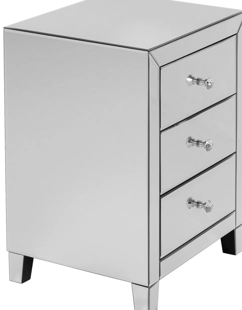 Szafki Nocne-KARE Design Szafka Nocna Luxury 49x66 Cm Lustrzana