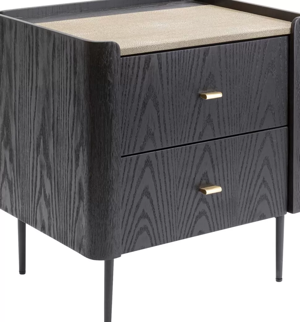 Szafki Nocne-KARE Design Szafka Nocna Milano 56x62 Cm Ciemnobrązowa