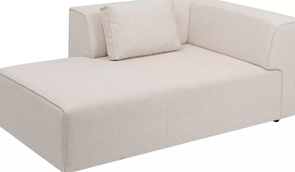 Szezlongi | Sofy Modułowe-KARE Design Szezlong Tapicerowany Kremowy Moduł Lewy 182x118 Cm