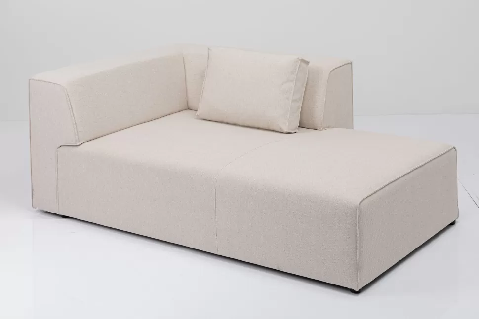 Szezlongi | Sofy Modułowe-KARE Design Szezlong Tapicerowany Moduł Kremowy Prawy 182x118 Cm