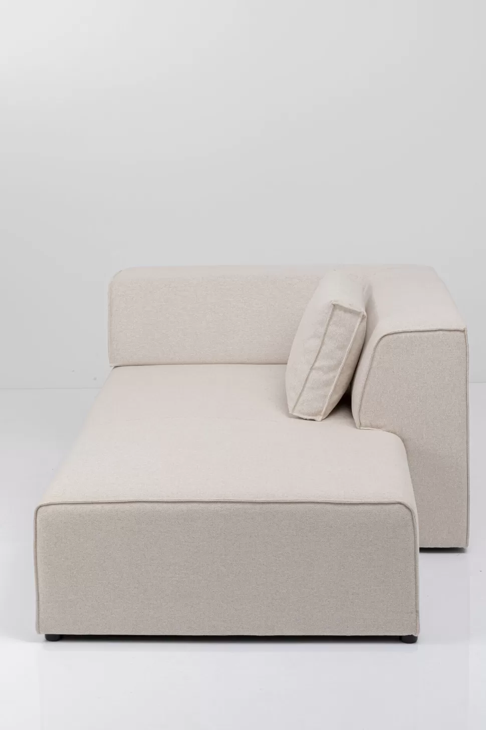 Szezlongi | Sofy Modułowe-KARE Design Szezlong Tapicerowany Moduł Kremowy Prawy 182x118 Cm