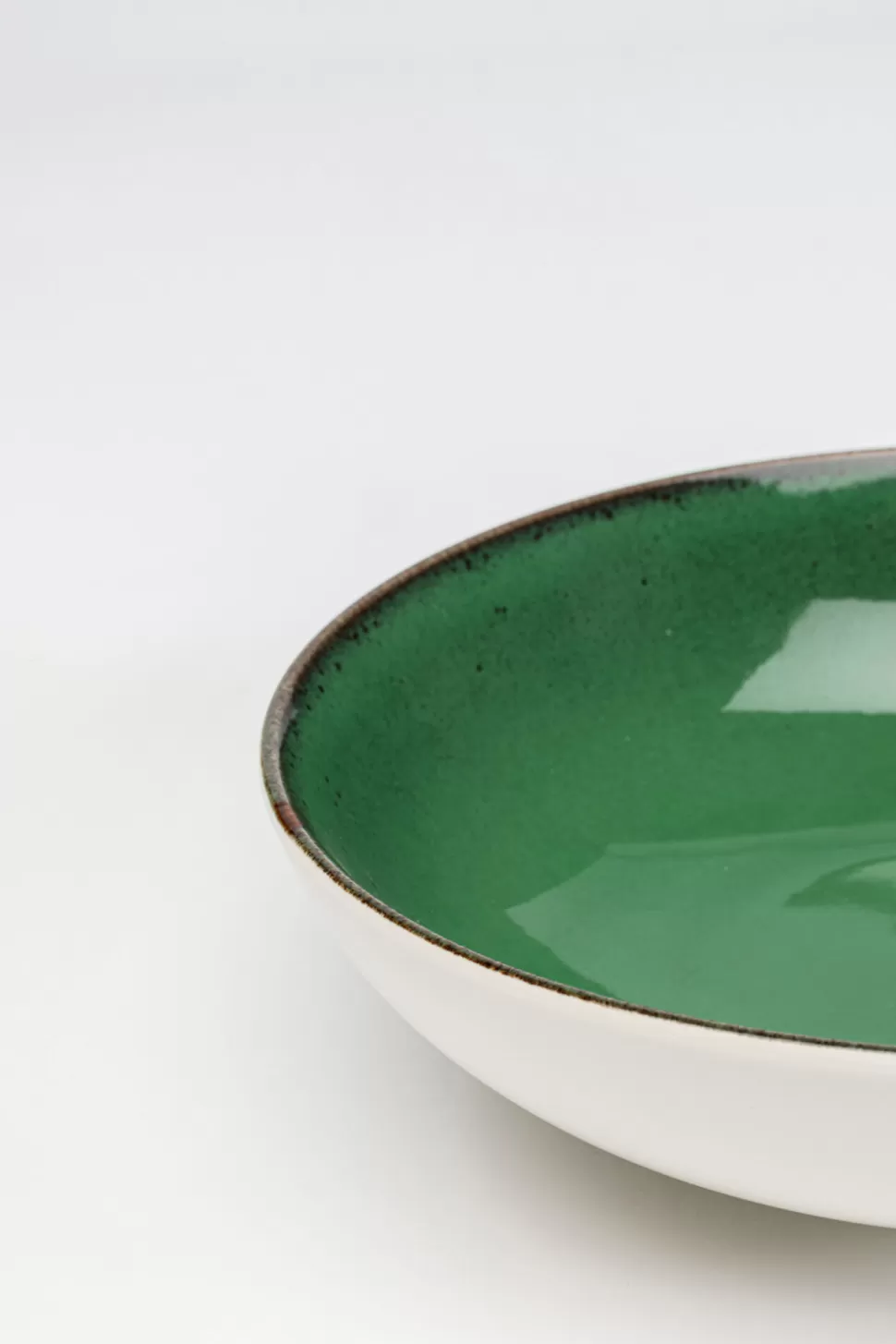 Zastawa Stołowa | Talerze-KARE Design Talerz Głęboki Zielony Porcelana Ø20 Cm
