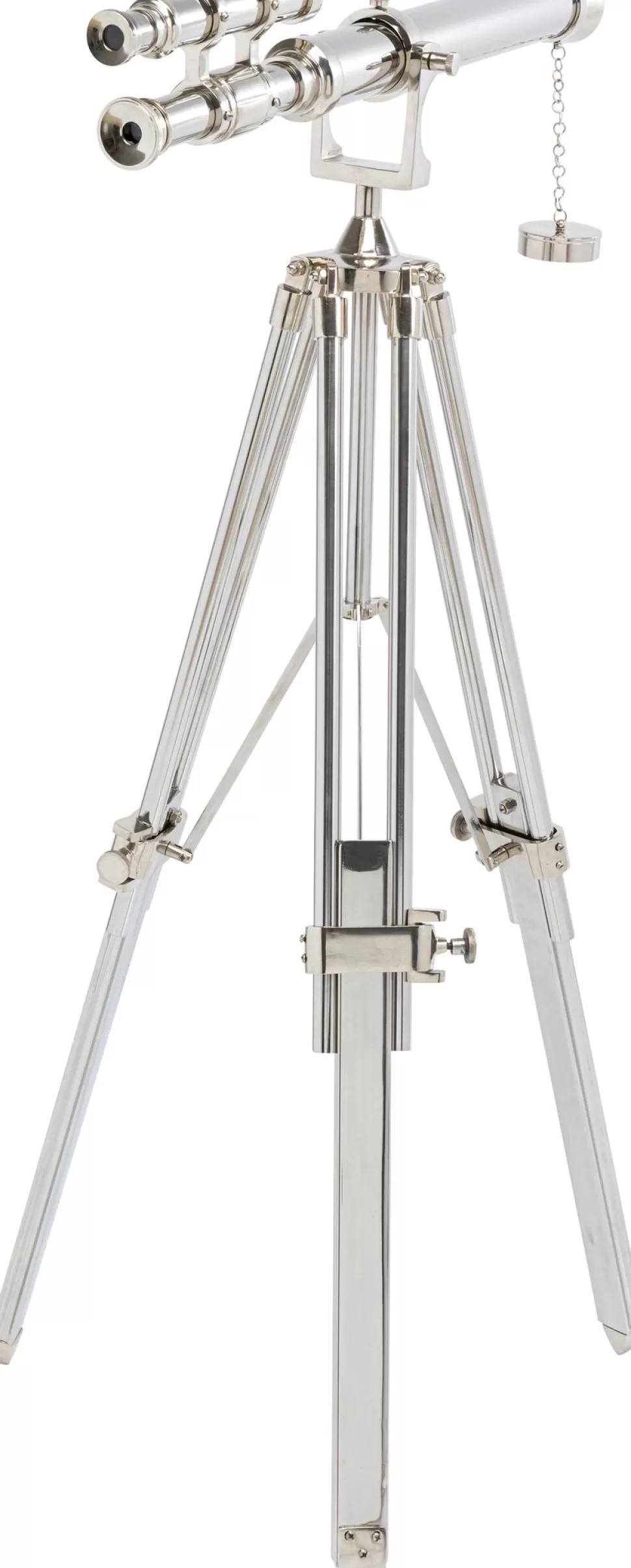 Dekoracje Stojące-KARE Design Teleskop Dekoracyjny Srebrny Stal I Aluminium 125 Cm