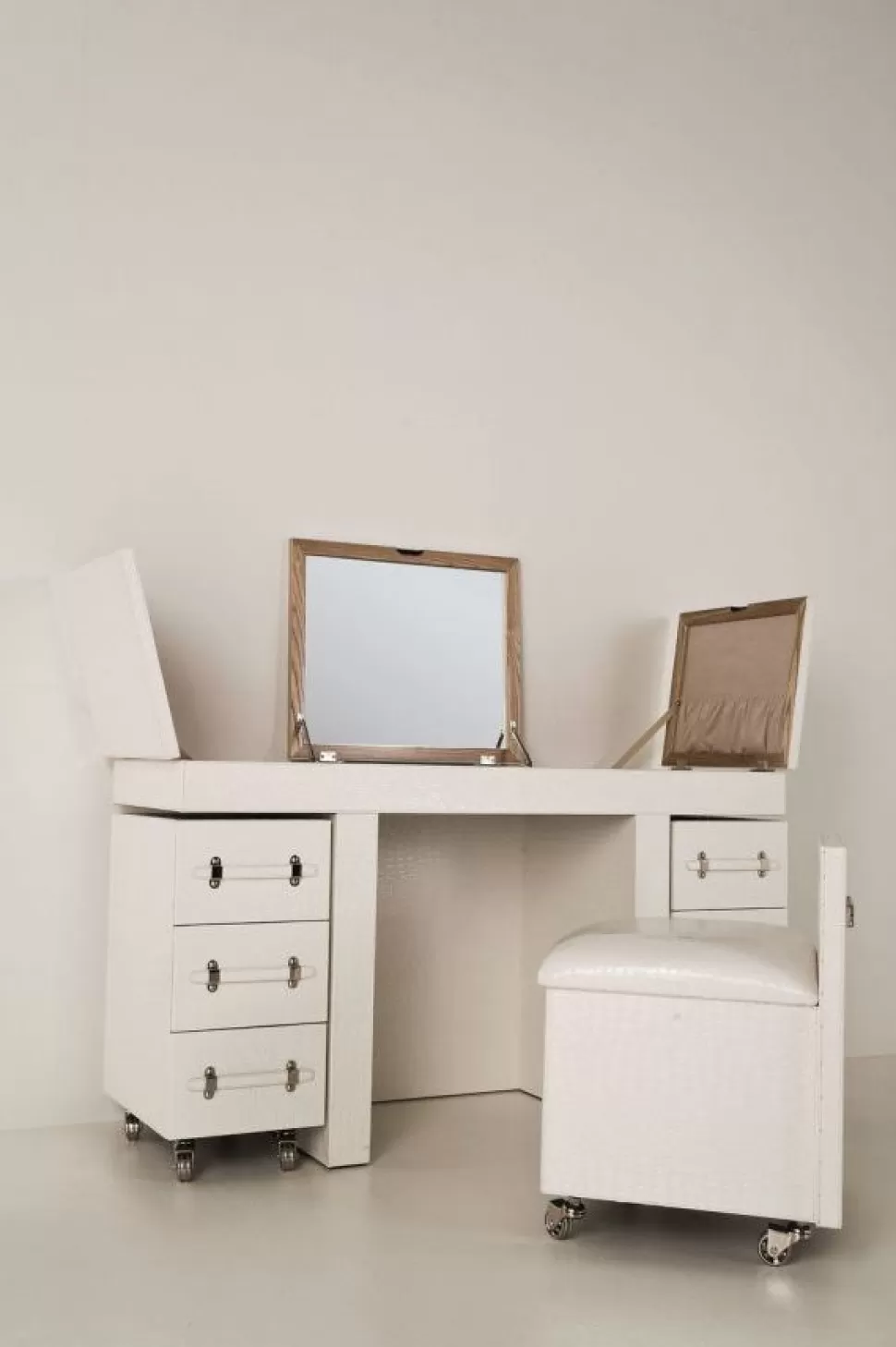 Konsole I Toaletki-KARE Design Toaletka Diva 138x80 Cm Biała