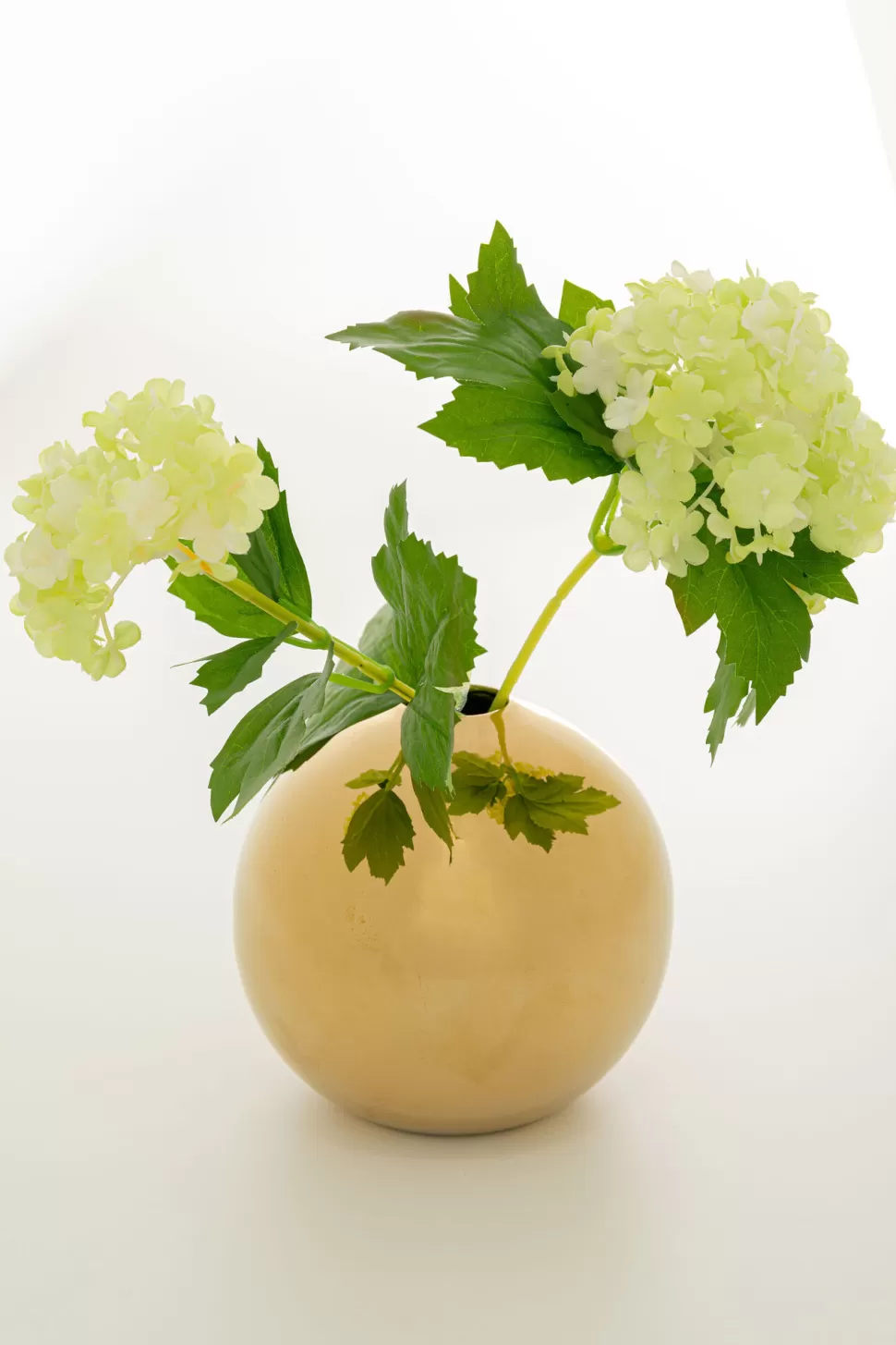 Wazony-KARE Design Wazon Ceramiczny Złoty Ø11 Cm