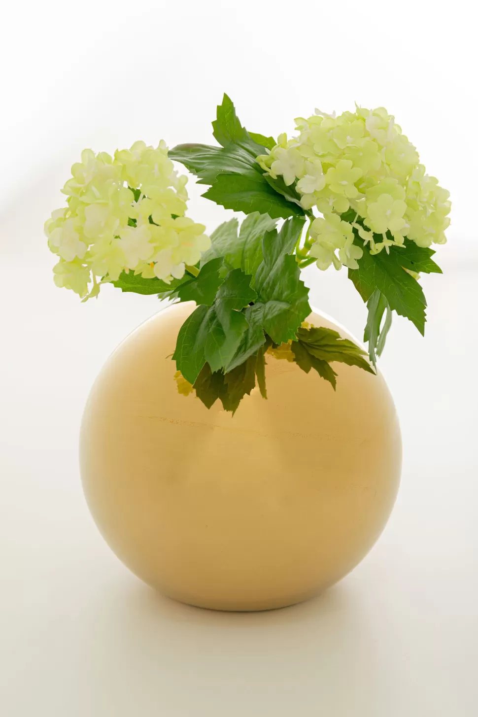 Wazony-KARE Design Wazon Ceramiczny Złoty Ø15 Cm