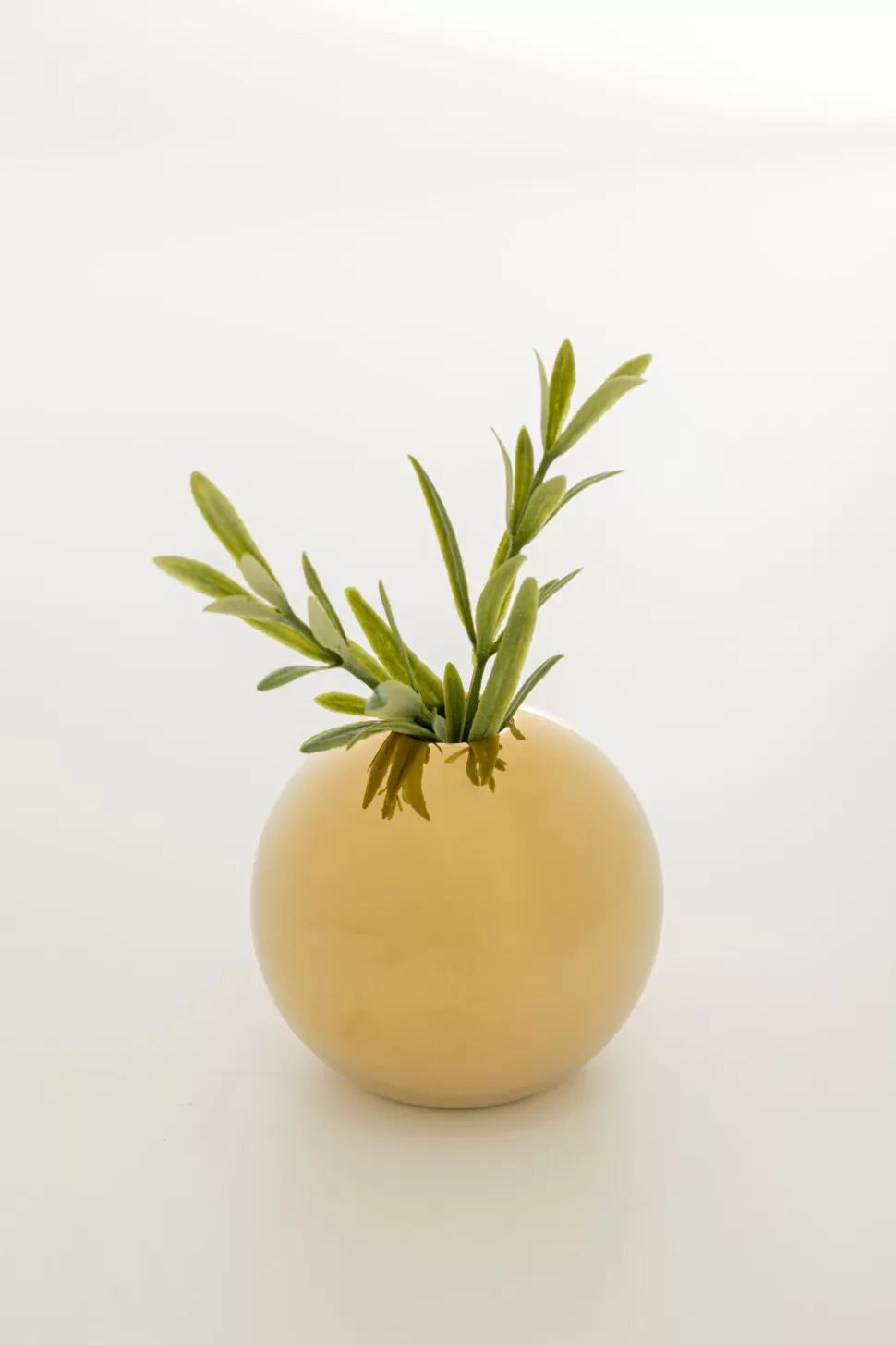 Wazony-KARE Design Wazon Ceramiczny Złoty Ø8 Cm