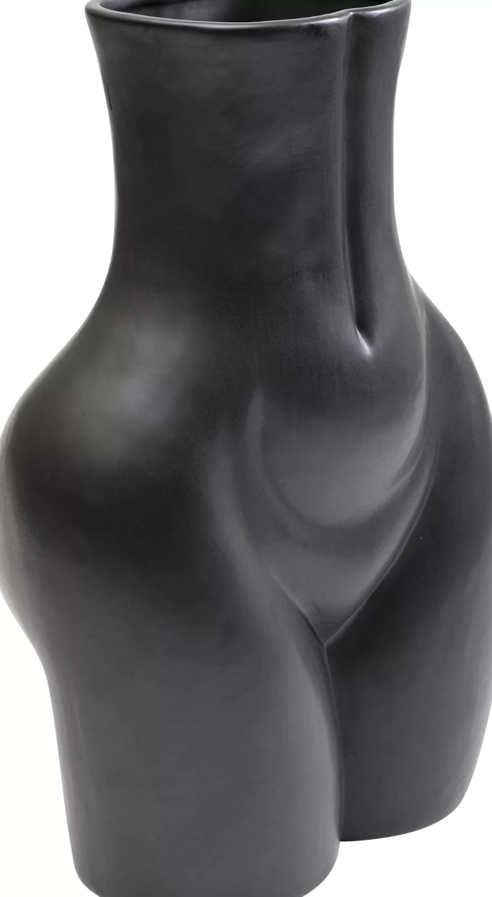 Wazony-KARE Design Wazon Czarny Z Motywem Ludzkiego Ciała 27x40 Cm