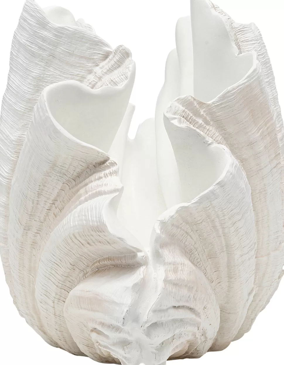 Wazony-KARE Design Wazon Dekoracyjny Duży W Kształcie Muszli 57x36 Cm
