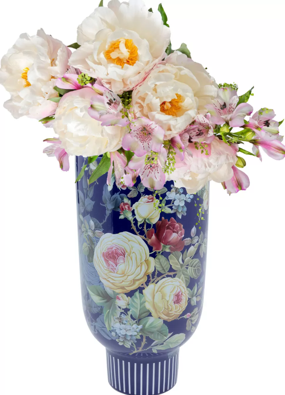 Wazony-KARE Design Wazon Dekoracyjny Rose Magic Ø14x27 Cm Niebieski