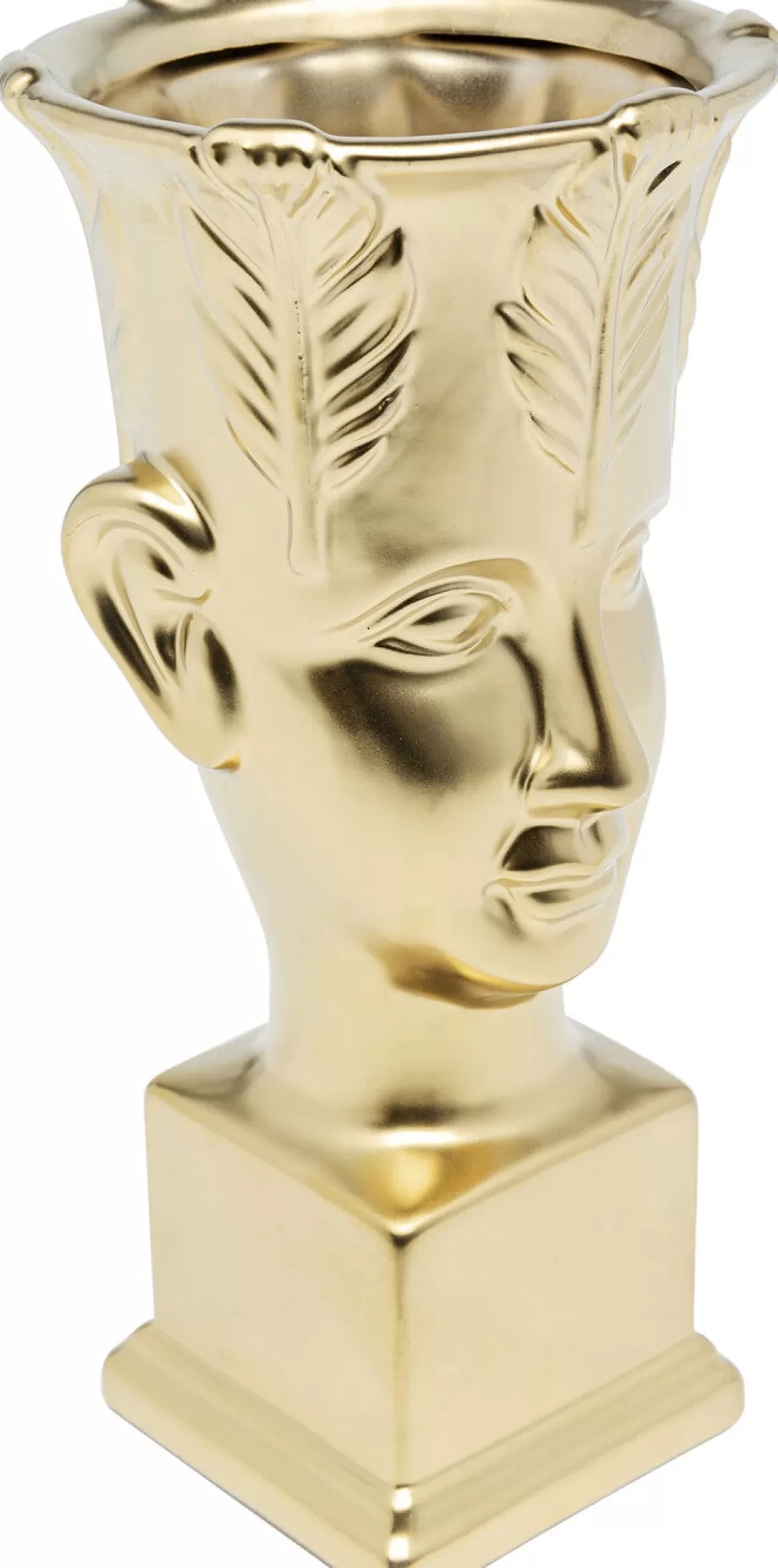 Wazony-KARE Design Wazon Dekoracyjny Rosto Ø12x25 Cm Złoty