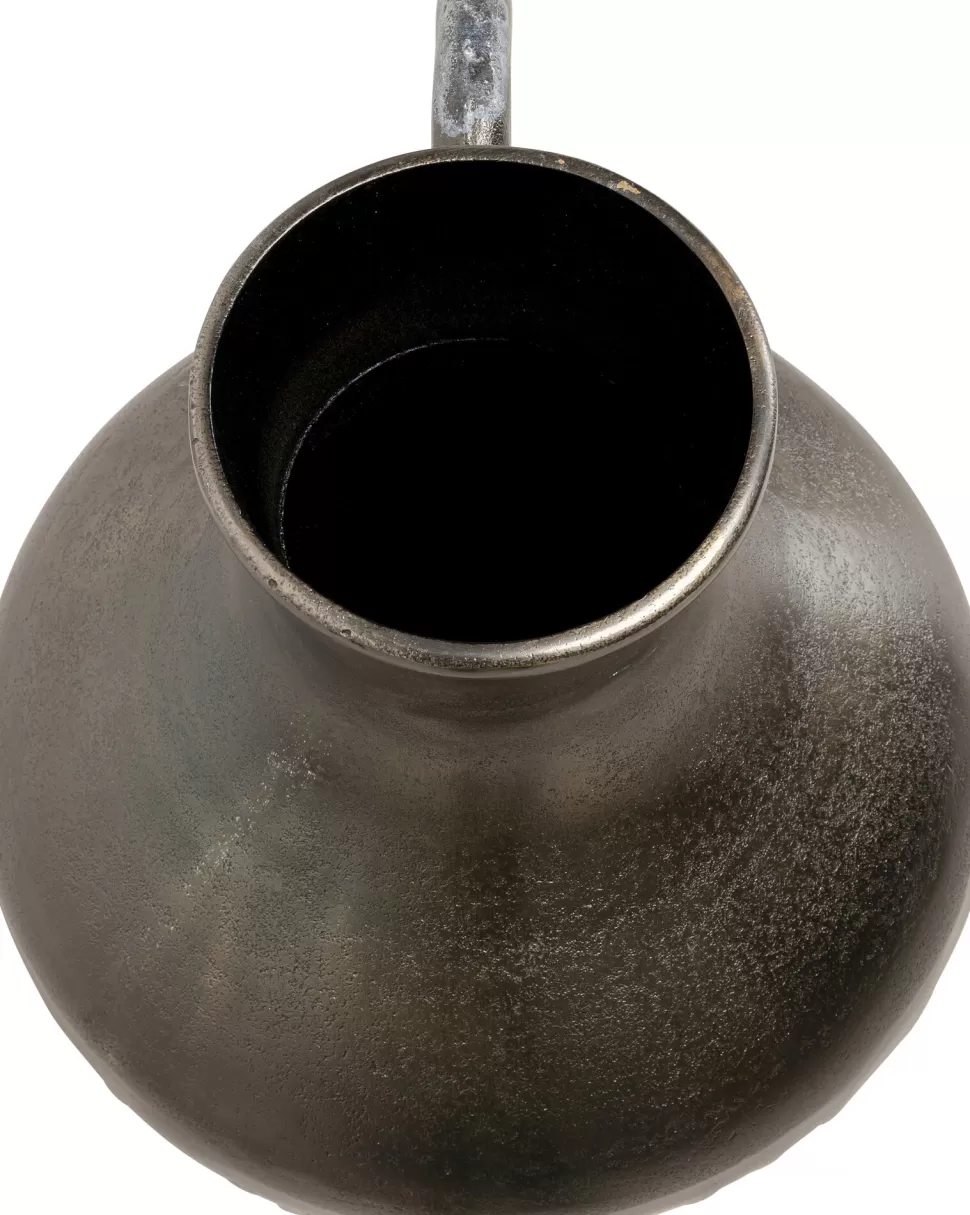Wazony-KARE Design Wazon Uria Ø35x55 Cm Aluminium Niklowane