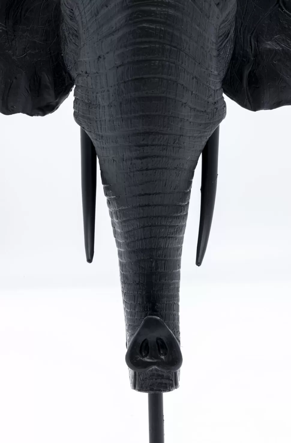 Świeczniki-KARE Design Świecznik Elephant Head 26x49 Cm Czarny