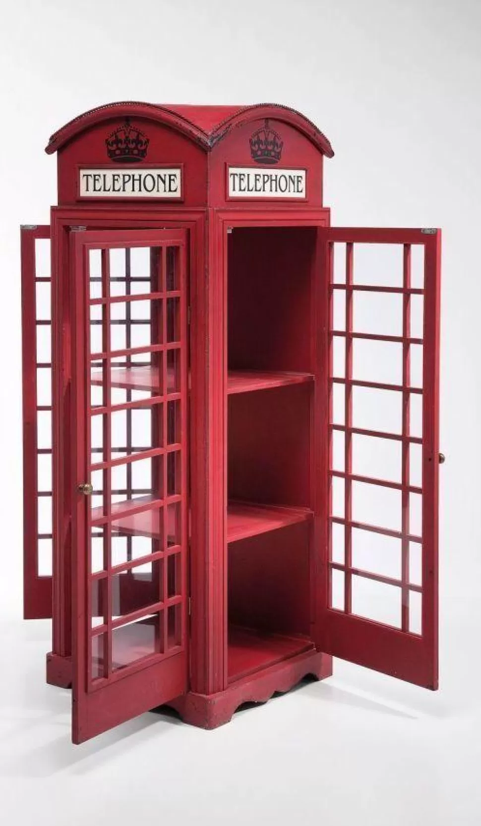 Witryny-KARE Design Witryna London Telephone 140x53 Cm Czerwona