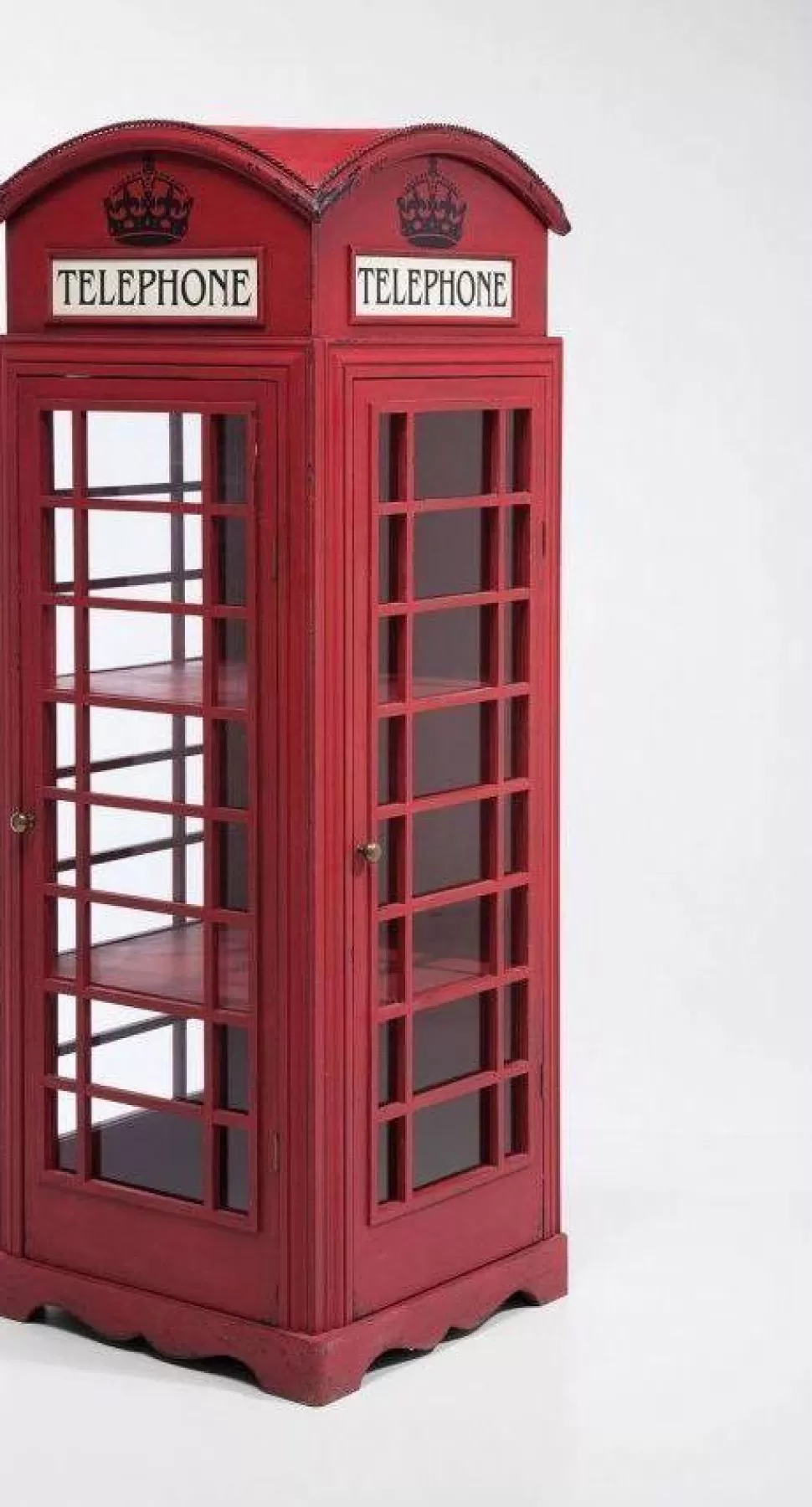 Witryny-KARE Design Witryna London Telephone 140x53 Cm Czerwona