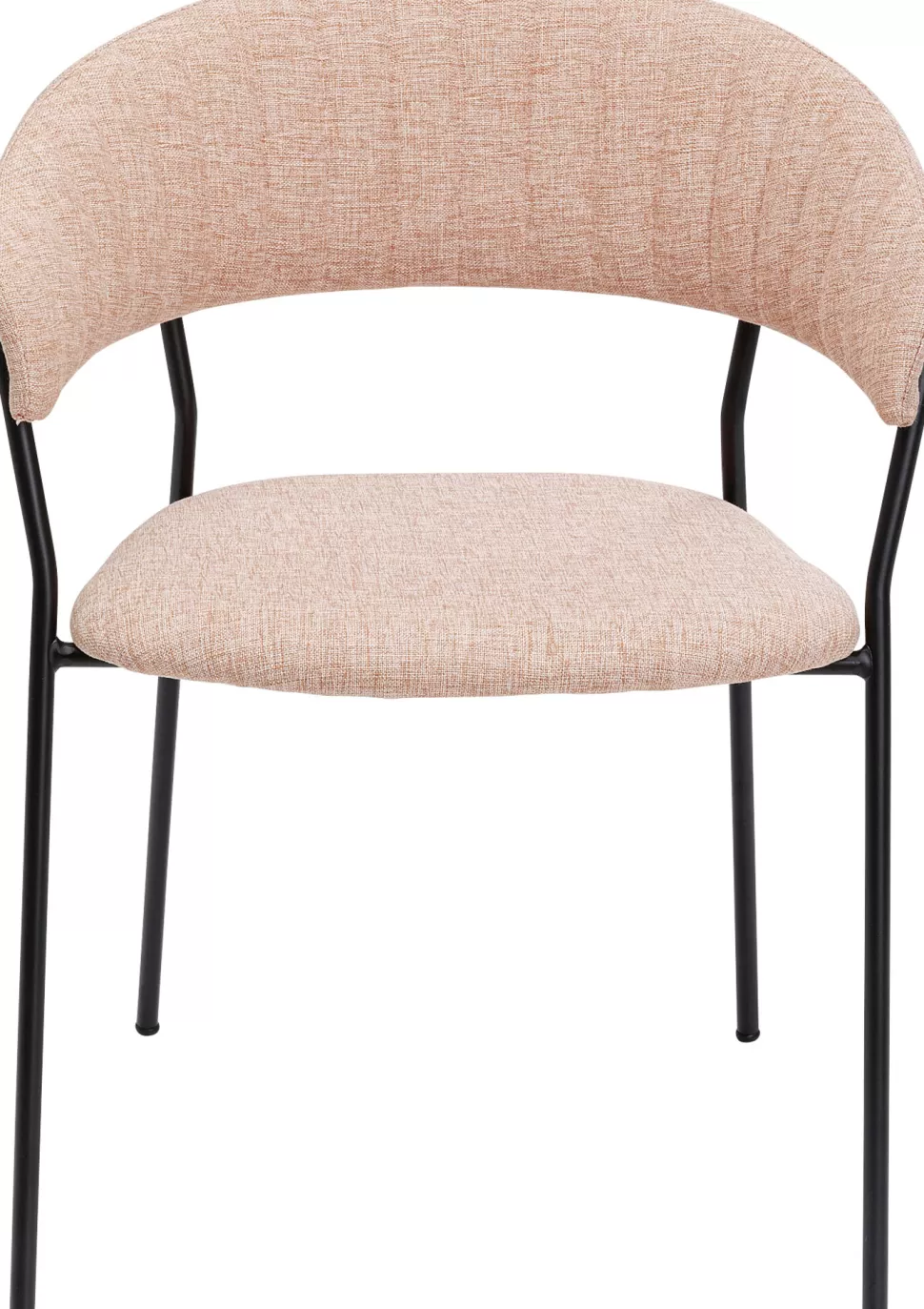 Krzesła-KARE Design Zestaw Dwóch Krzeseł Różowe Nogi Czarne 57x78 Cm